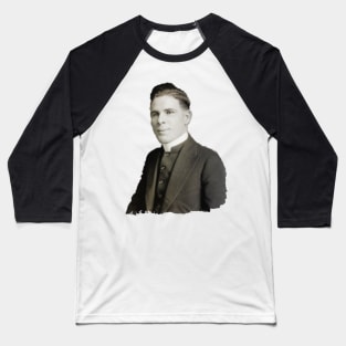 Young Fulton Sheen Portrait Baseball T-Shirt